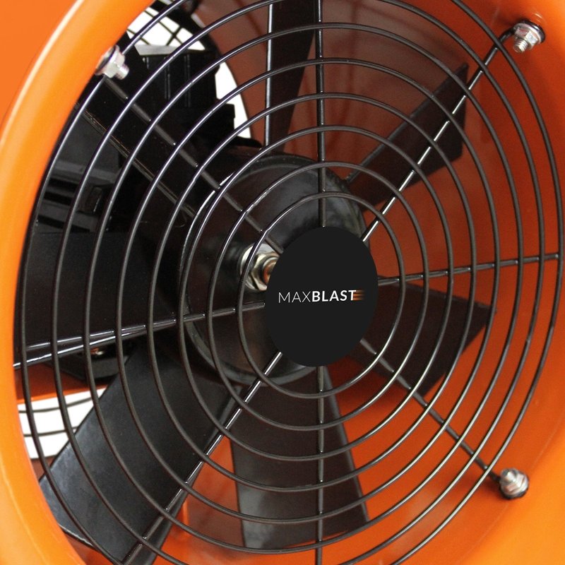 Dust Extractor Ventilation Fan 300mm Portable 12m Duct Hose Workshop Fume Air Blower Industrial PVC Ducting Ventilator