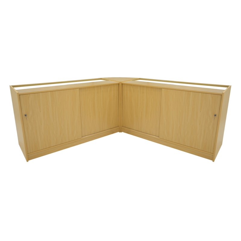 Harmonia LED Shop Counter Set B1500, C1500 & LM60 - Maple