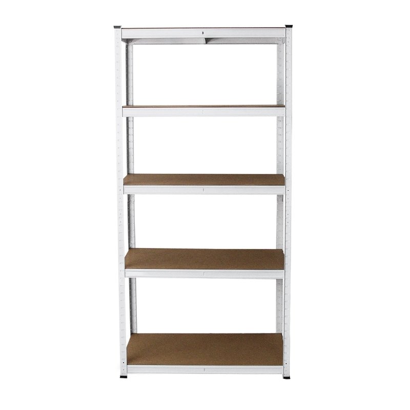 Monster Shop Garage Shelving Unit 5 Tier Racking Storage Warehouse Bays Industrial Heavy Duty Boltless Steel Shelves