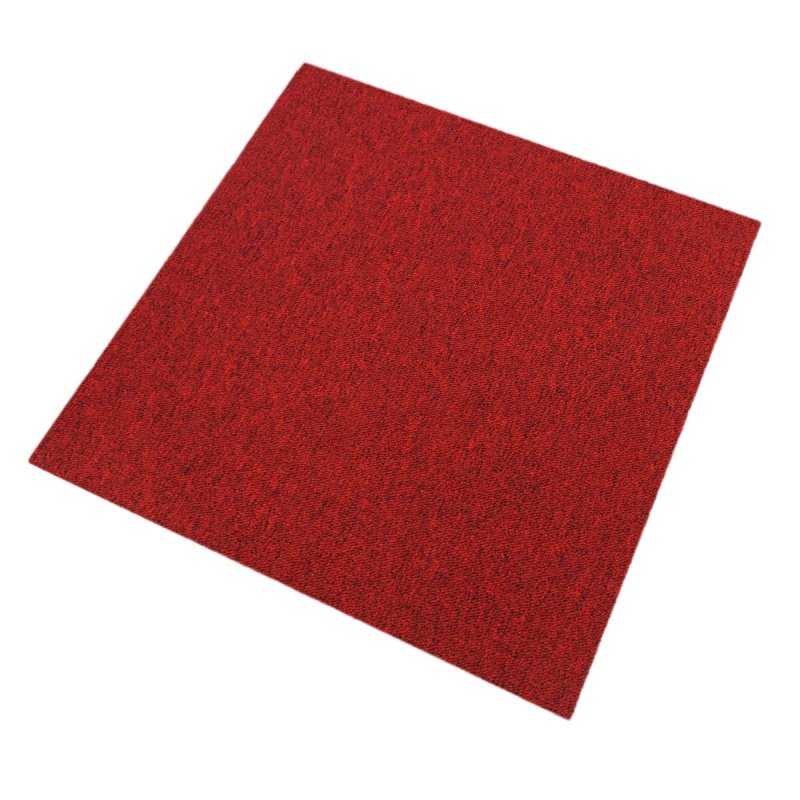 20 x Scarlet Red Carpet Tiles 5 Square Metres Commercial Hard Wearing Heavy Duty Domestic Premium Office Home Flooring