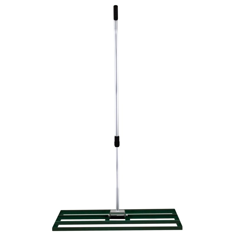 Lawn Leveller & Aerator Manual Grass Roller 3.8cm Spikes 100cm x 32cm Green Levelling Rake Lute Removable Dual Purpose Extendable Handle 1.15 - 1.9m Easy Grip Heavy Duty Steel Aluminium Garden Tool