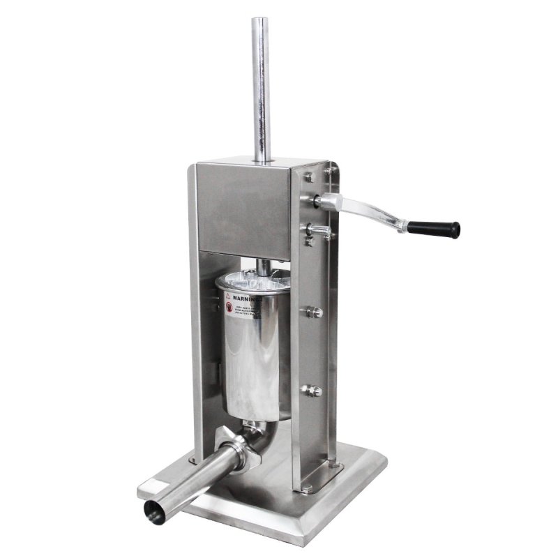 3L Sausage Stuffer Kit Filler Maker 304 Stainless Steel Heavy Duty Commercial Meat Machine Vertical Manual 2 Speeds