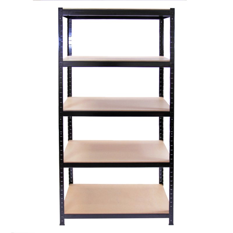 Monster Racking 90 x 45 x 180 cm Garage / Warehouse Shelving Unit / Racking Bay, Black Boltless Unit