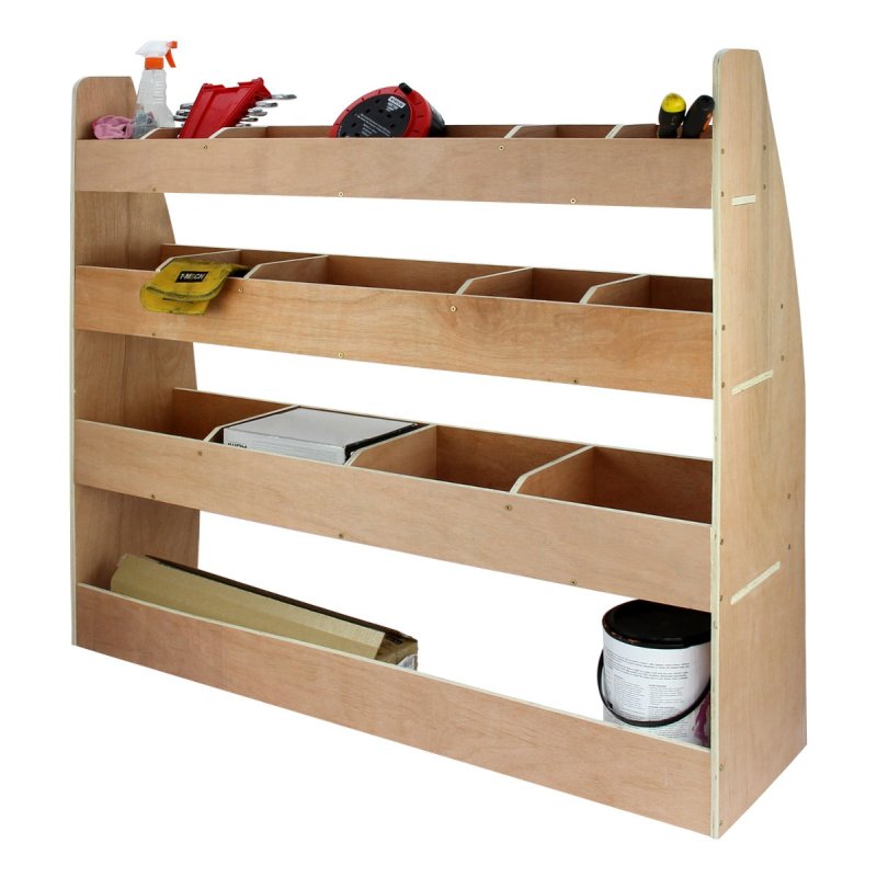 Camper Van Lining Carpet 11m2 Silver Grey 4 Way Super Stretch & VW Transporter Van Racking Plywood Tool Storage Utility Ply Toolbox Transporter Shelves Rack Unit Motorhome 5 x Adhesive Glue Cans Kit