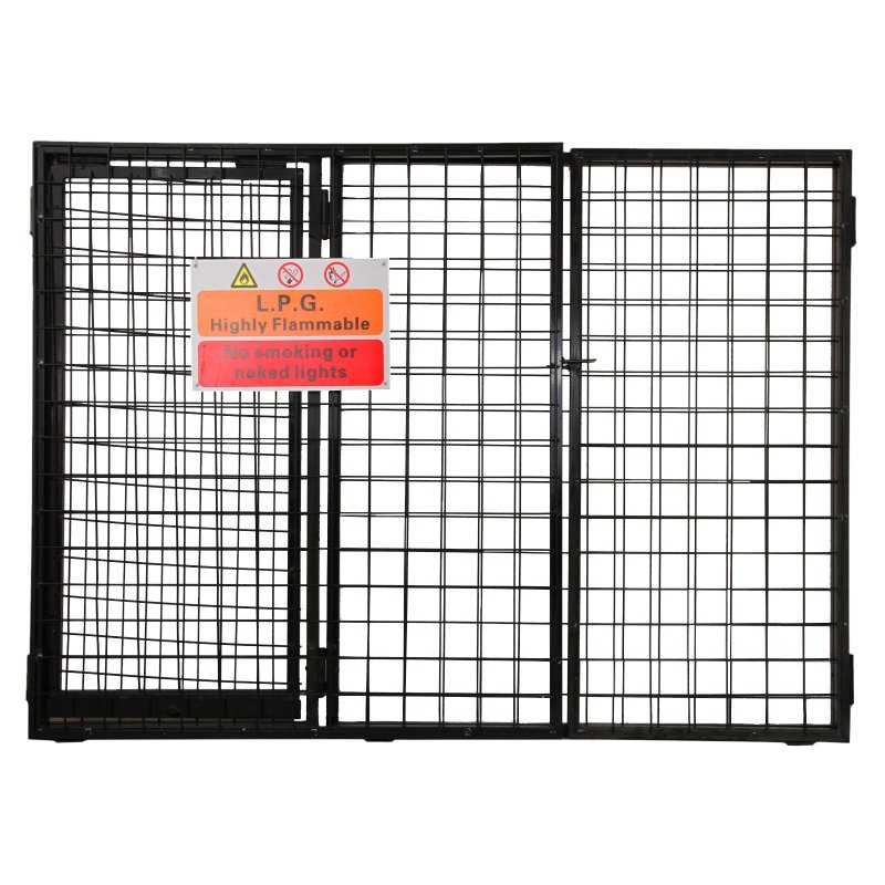 Gas Bottle Collapsible Cylinder Bottle Storage Security Galvanised Powder Coated Steel Mesh Cage 920mm
