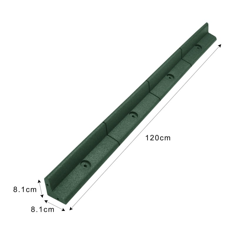 Flexible Lawn Edging Garden Border Grass Pathways Path Edge Vegetable Plot Flowerbed Raised Borders Rubber Artificial Grass Green | Pack of 40 x 1.2m