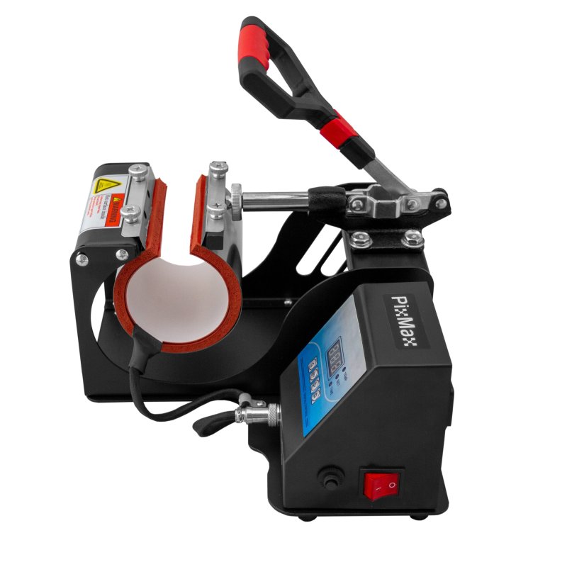 Mug Heat Press 11oz Digital Transfer Machine Sublimation Adjustable Pressure Temperature 93 - 220C Timer 0-999 Seconds Rubber Feet Teflon Surface DIY Professional Charity Business
