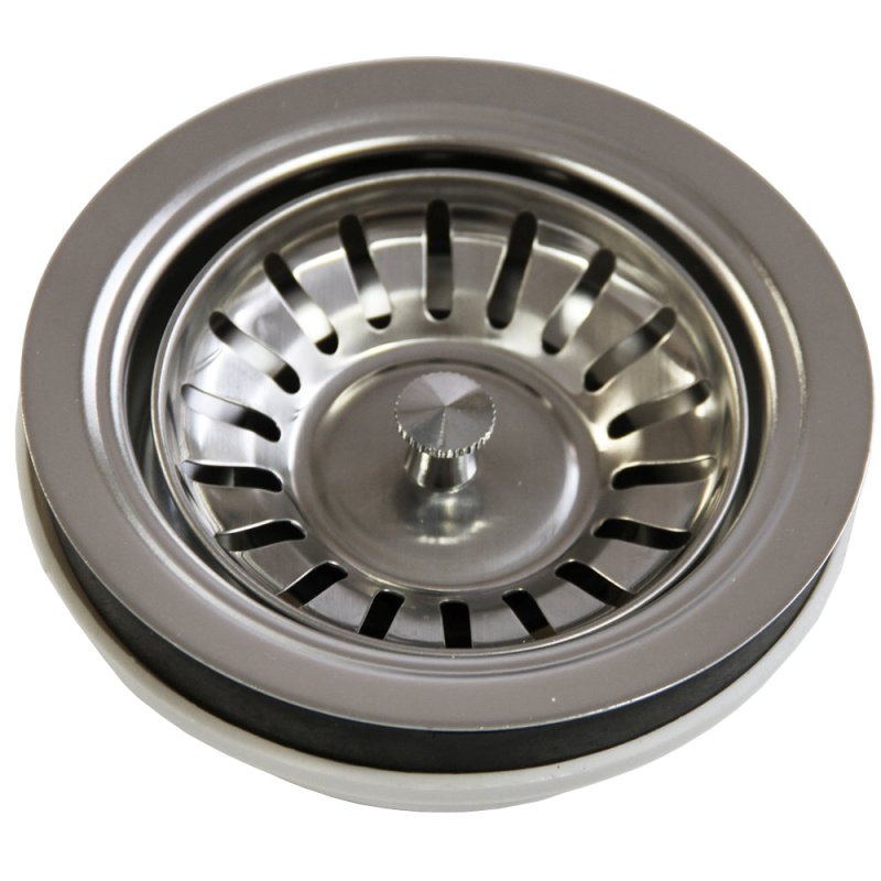 KuKoo Stainless Steel Kitchen Sink Basin, Reversible 1.5 Bowl, 105cm x 18cm x 50cm