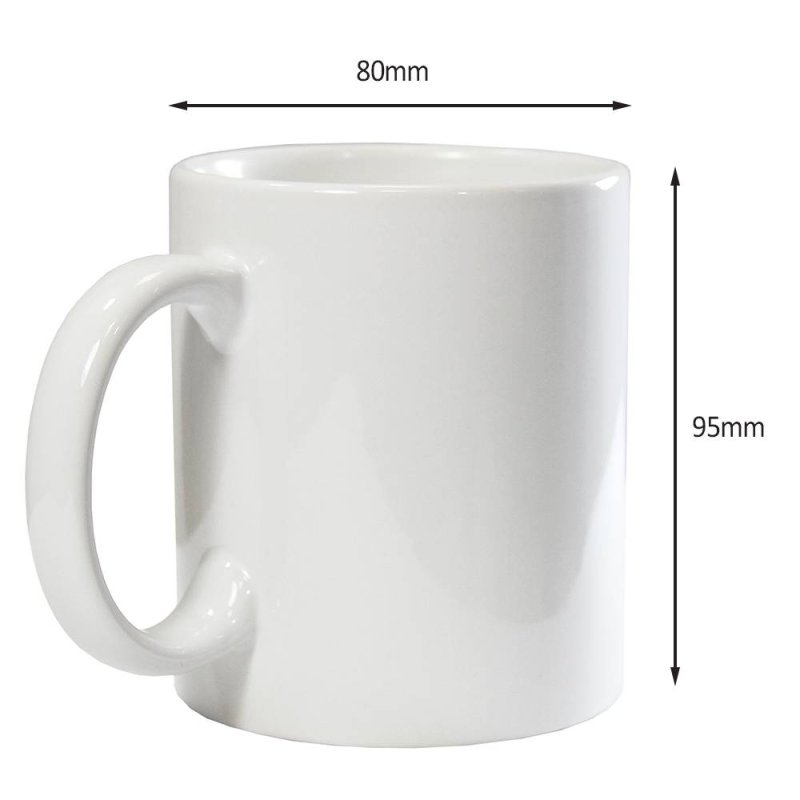 72 Sublimation Mugs White 11oz 325ml Polymer Coated Cup Blank AAA Grade Ceramic Personalised Heat Press Printing Transfer Cardboard Presentation Box Dishwasher Microwave Safe 10 Sublimation Sheets