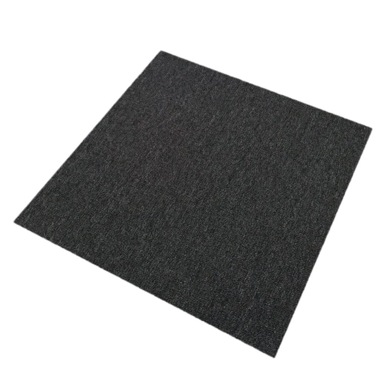 40 x Carpet Tiles Charcoal Black 10m2 Heavy Duty Commercial Retail Shop Office Home Domestic Premium Flooring Easy Installation 50cm x 50cm Square Anti Slip