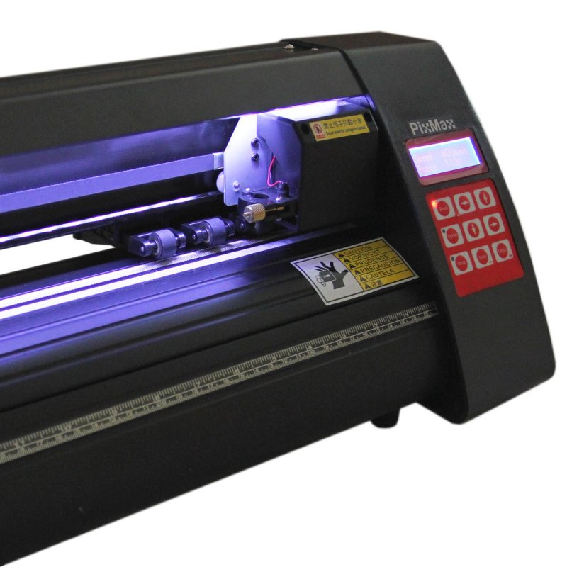 720mm Vinyl Cutter Plotter Machine with Stand & Rollers LED Light Optical Eye Laser Guide Integrated Ruler 28