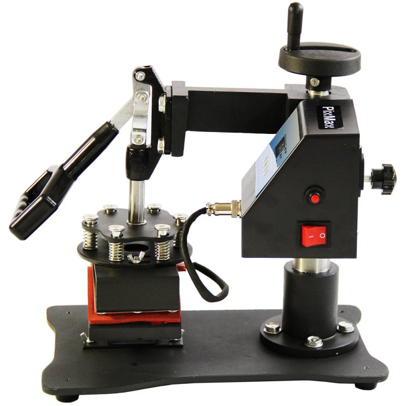 PixMax Cap Heat Transfer Sublimation Press Machine for Personalised Caps & Hats, Black
