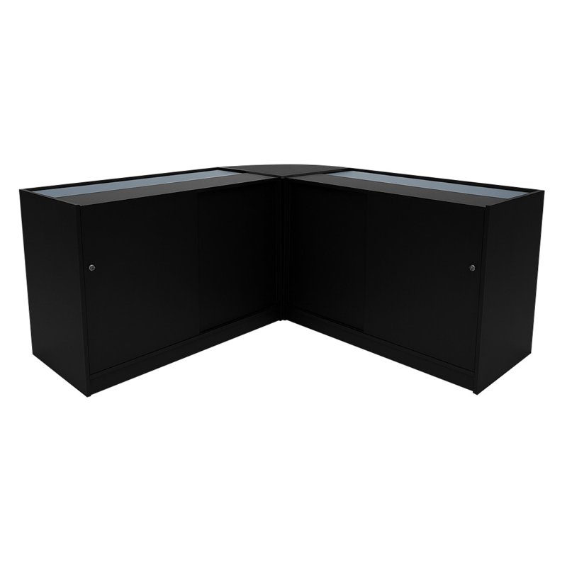 Apollo LED Shop Counter Set LM60 & 2 x K1500 - Black