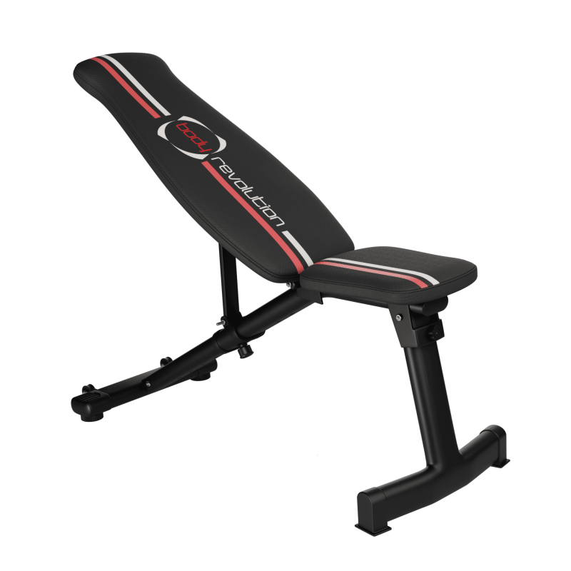 Body Revolution Adjustable Weight Bench - 6 Positions, Heavy Duty Steel Frame