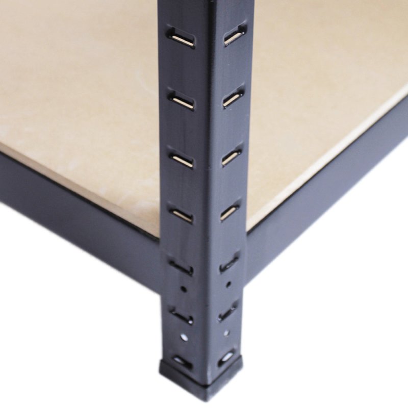Monster Racking 90 x 45 x 180 cm Garage / Warehouse Shelving Unit / Racking Bay, Black Boltless Unit