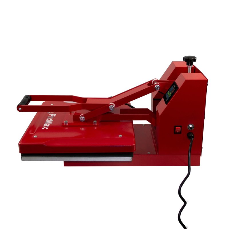 Heat Press Digital Transfer Machine 38 x 38cm Flat Clam & Printer With Cartridges Teflon Sheet Touchscreen Display Adjustable Pressure Ink Vinyl Professional Business 10 Sublimation Sheets Heat Tape
