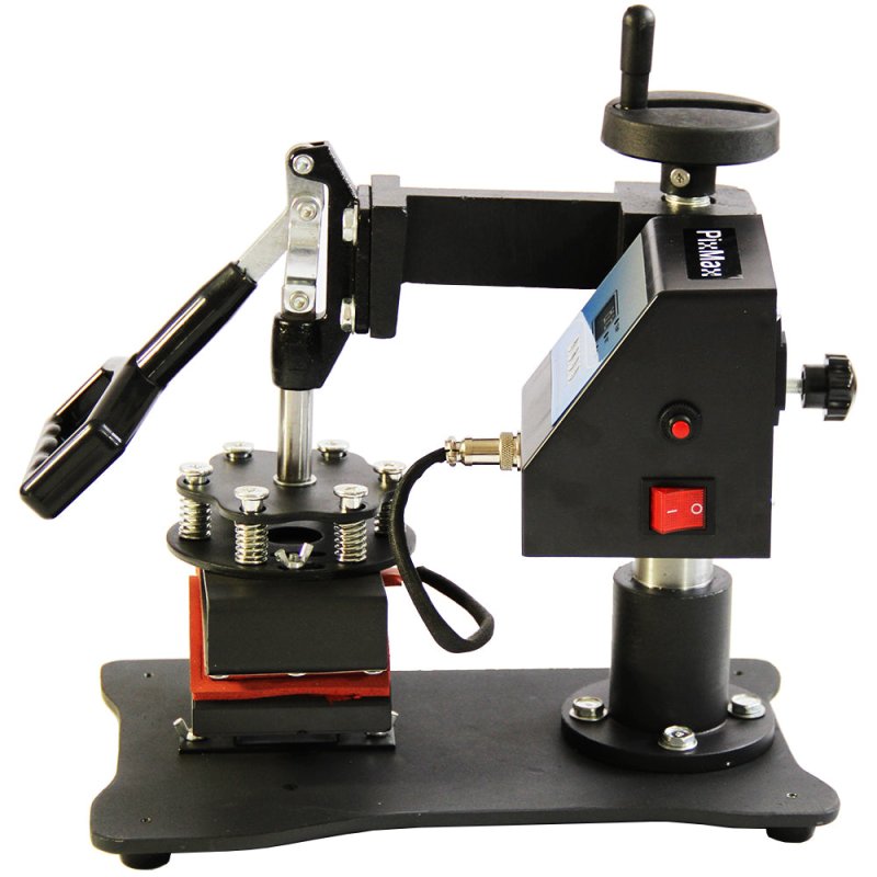 Cap Heat Press Digital Transfer Machine Sublimation Adjustable Pressure Temperature 93 - 220C Timer 0-999 Seconds Swing Arm Rubber Feet Teflon Surface DIY Professional Charity Business