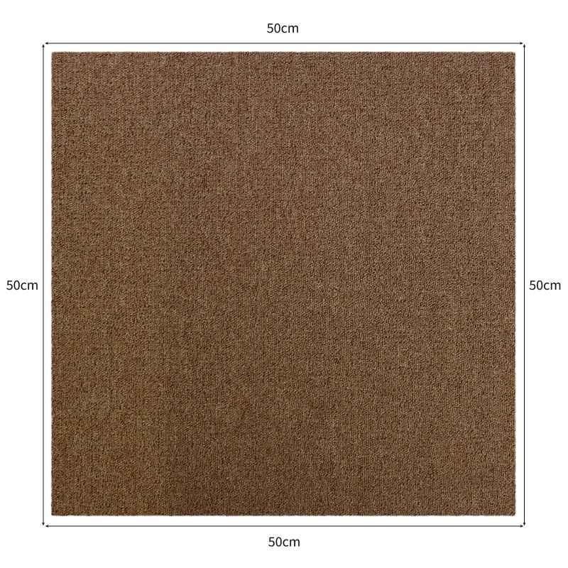 40 x Carpet Tiles Sand 10m2 Heavy Duty Commercial Retail Shop Office Home Domestic Premium Flooring Easy Installation 50cm x 50cm Square Anti Slip