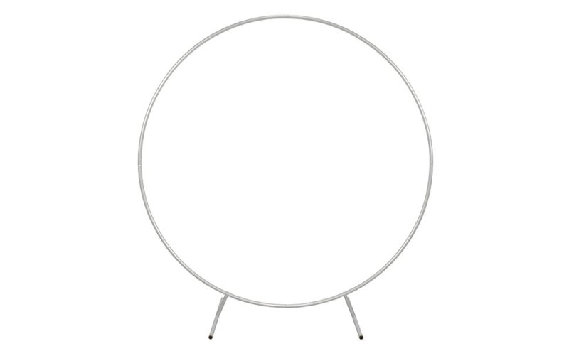 Wedding Moongate White Arch 2m/200cm & Weeping Willow Light Up Tree Warm White LED with Metal Flat Base Arbour Background Decor Flower Balloon Circle Hoop Frame Outdoor Backdrop Wedding Decoration