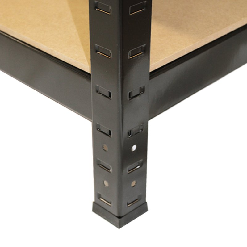 75cm Wide Racking Garage Storage Shelving Heavy Duty 5 Tier Shelf Unit 75cm x 30cm x 150cm (2, Black)
