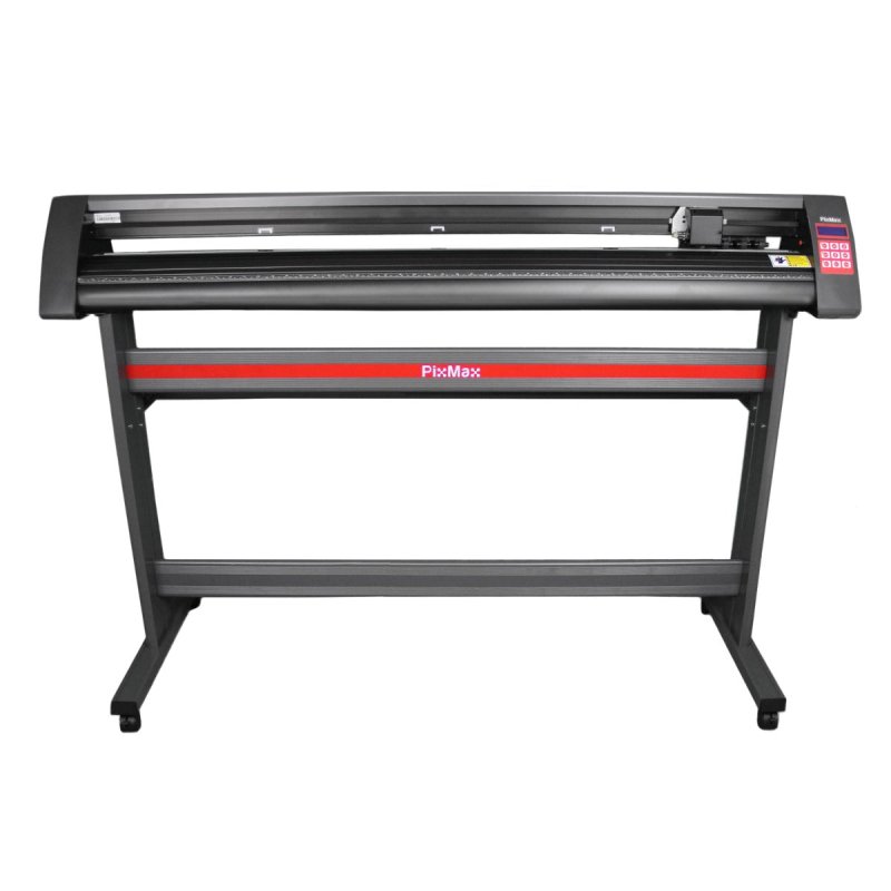 1350mm Vinyl Cutter PixMax with LED Light Guide, Vinyl Cutting Plotter Machine, Built-in Optical Eye Laser Guide Sign Sticker Label Biro pen component 3 Rollers included & Aluminum Stand