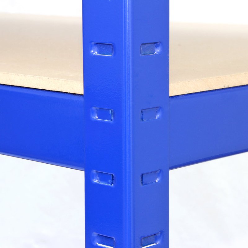 T-Rax Pack of 9 Garage Shelving Unit Extra Wide - 5 Tier Heavy Duty Rack for Storage Steel Utility Shelves | Metal & MDF Boltless Racking Assembly System | 280KG Per Shelf + FREE Rubber Mallet