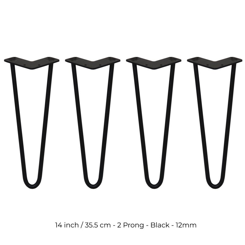 4 x Hairpin Legs / Hair Pin Legs Set SkiSki Legs Furniture Desk Bench Chair Table 14