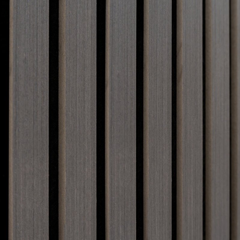 Acoustic Slat Wall Panels x 3" Anthracite Grey