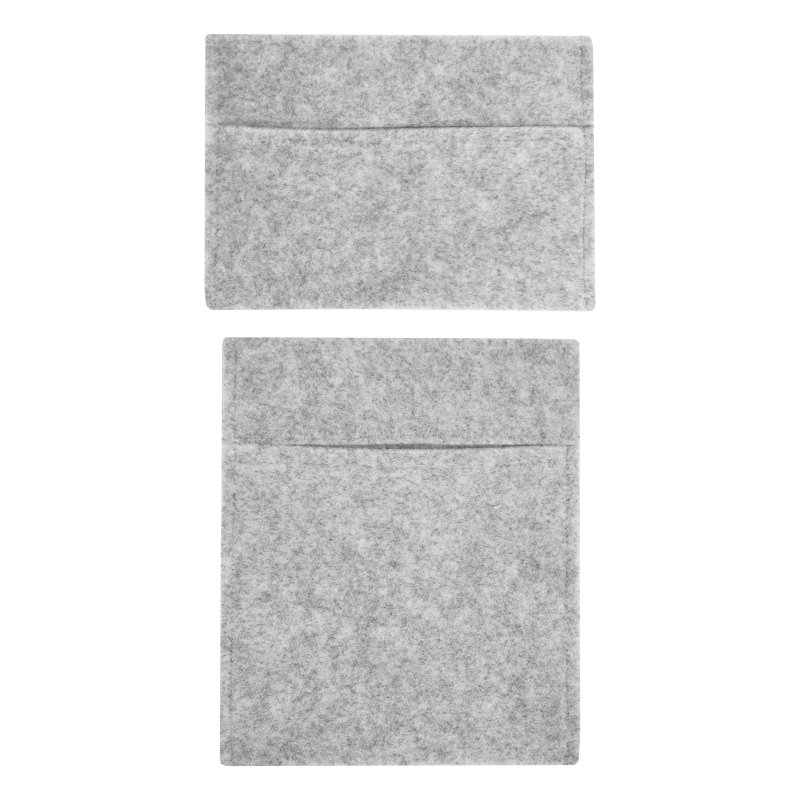 Camper Van Lining & 2 x Storage Pouches Silver Grey Carpet 4 Way Stretch 2m Wide 11m2 Coverage Car Motorhome Vehicle Interior Campervan Conversion 2 Size Tool Paperwork Document