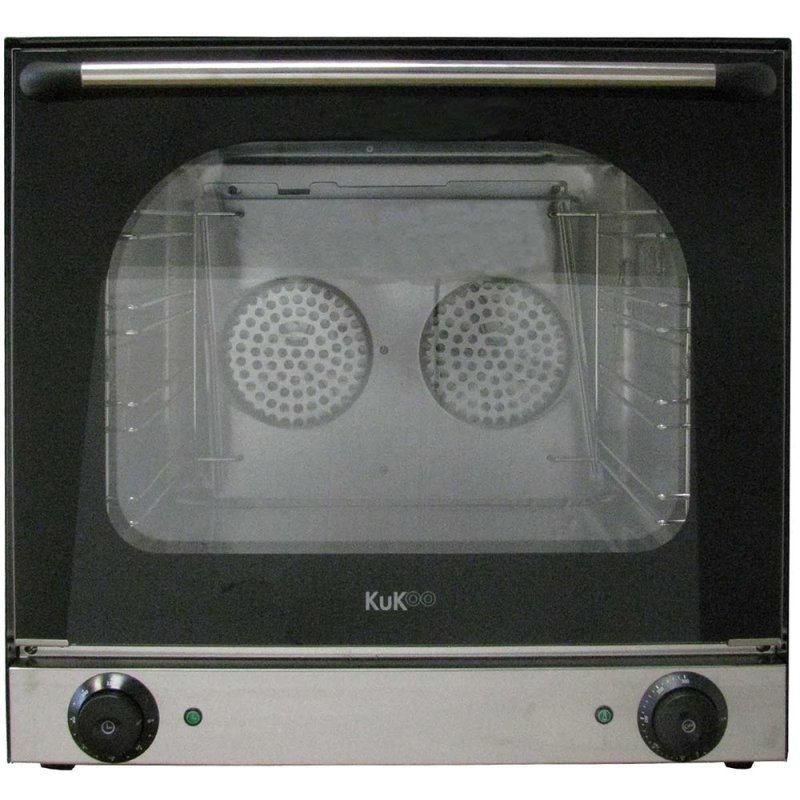 Electric Convection Oven / Twin Fan-Assisted 4 Trays Aluminium / Commercial Baking