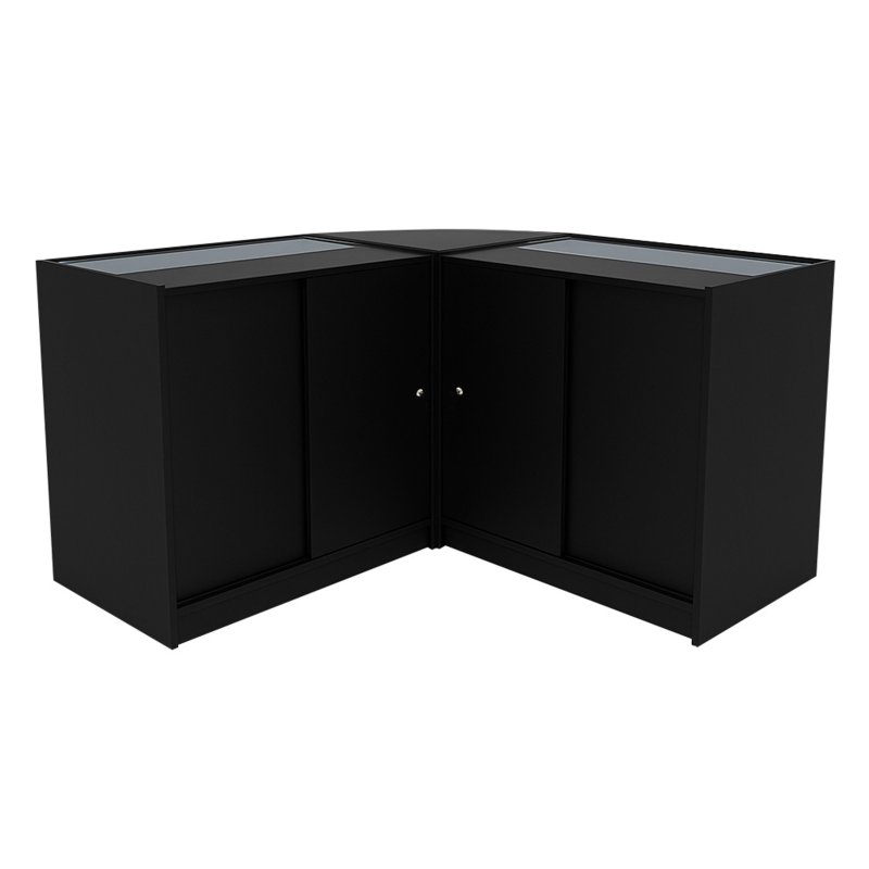Demeter LED Shop Counter Set K900, B900 & LM60 - Black