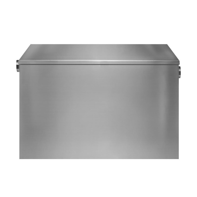 Commercial Grease Trap 120L Under Sink Interceptor 18KG Stainless Steel Waste Fat Oil Water Separator Filter Restaurant Kitchen Takeaway Hotel Cafe 50mm Inlet Outlet Compact 41cm H x 45cm W x 65cm D