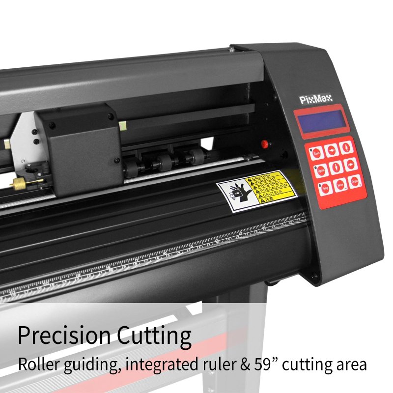 Vinyl Cutter Plotter Extra Large 59 inch Optical Eye Laser Guiding Business Sign Sticker Cutting Making & SignCut Pro Software