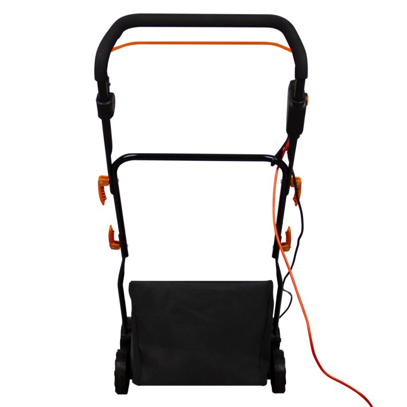 Artificial Grass Power Brush Rake Hoover Vacuum Lawn Cleaner Electric Leaf Twig Sweeper Self Propelled 380mm Outdoor 50L Collection Bag 12m Cable 5 Adjustable Heights 12.2kg Lightweight 3500RPM 1800W