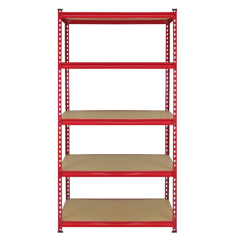 10 Monster Racking Z-Rax Industrial Shelves Garage Shelving Racks, 360kg/shelf, Red, 90 x 183 x 45