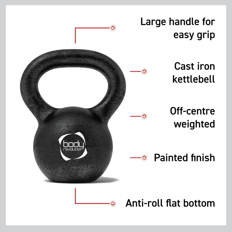 Body Revolution Cast Iron Kettlebells 14kg