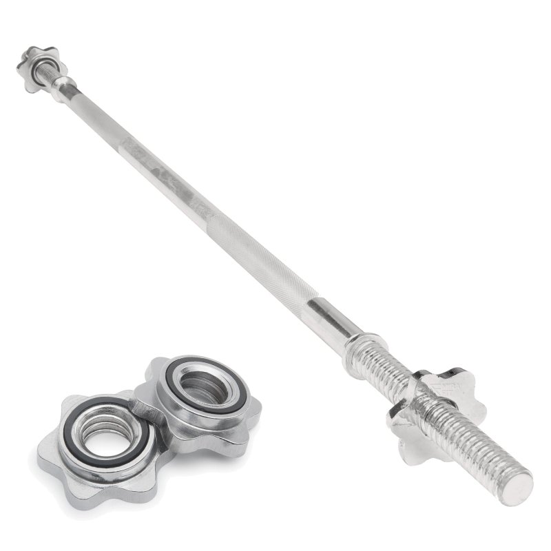 Body Revolution Straight Barbell Bar - 1" Standard 1.4m Spinlock Collar