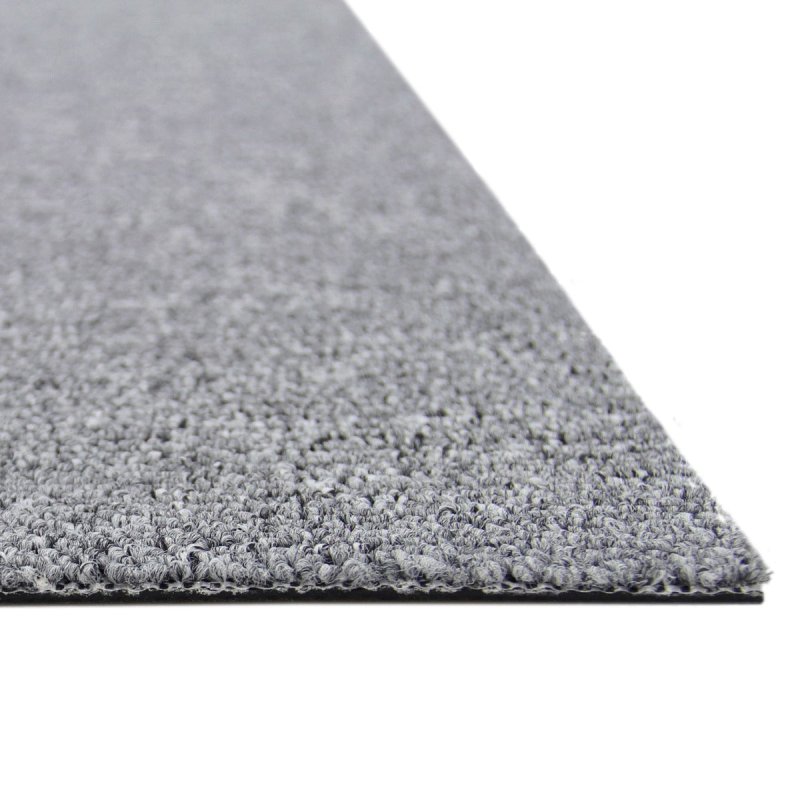 40 x Carpet Tiles Platinum Grey 10m2 Heavy Duty Commercial Retail Shop Office Home Domestic Premium Flooring Easy Installation 50cm x 50cm Square Anti Slip