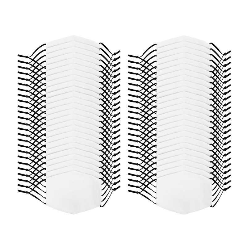 Face Masks Sublimation Blank White / 50 Pack Of Small Childrens Reusable Facemasks / 5 Layer Filter Customise Heat Dye Press Transfer Print Personalise Printing Custom Designs