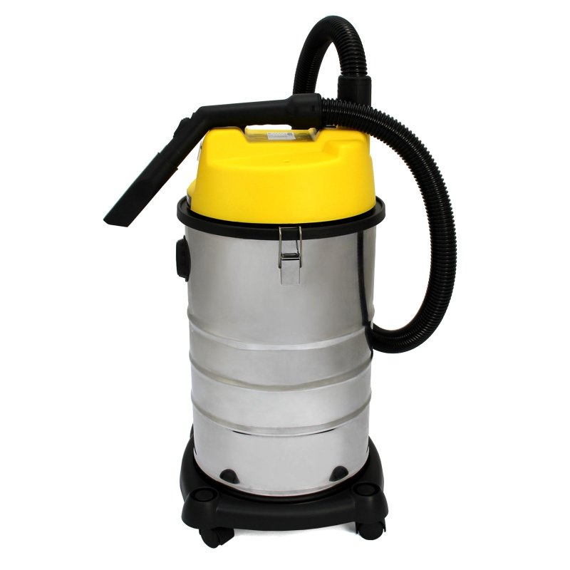 MAXBLAST Industrial Wet & Dry Vacuum Cleaner & Attachments, Powerful 1400W, 30 Litre, Stainess Steel