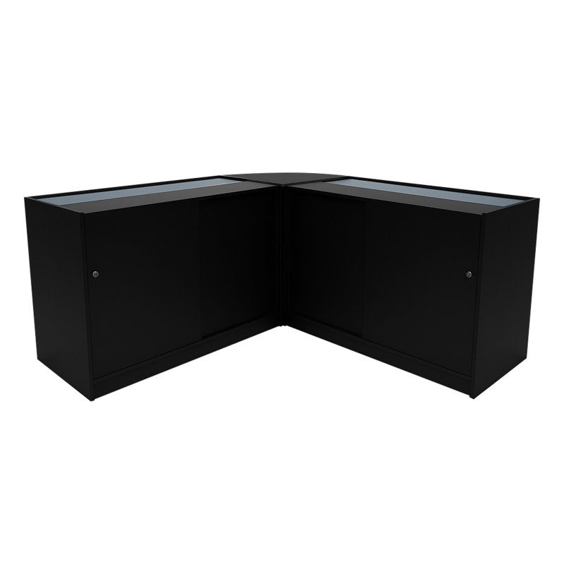Andromeda LED Shop Counter Set LM60 & 2 x C1500 - Black