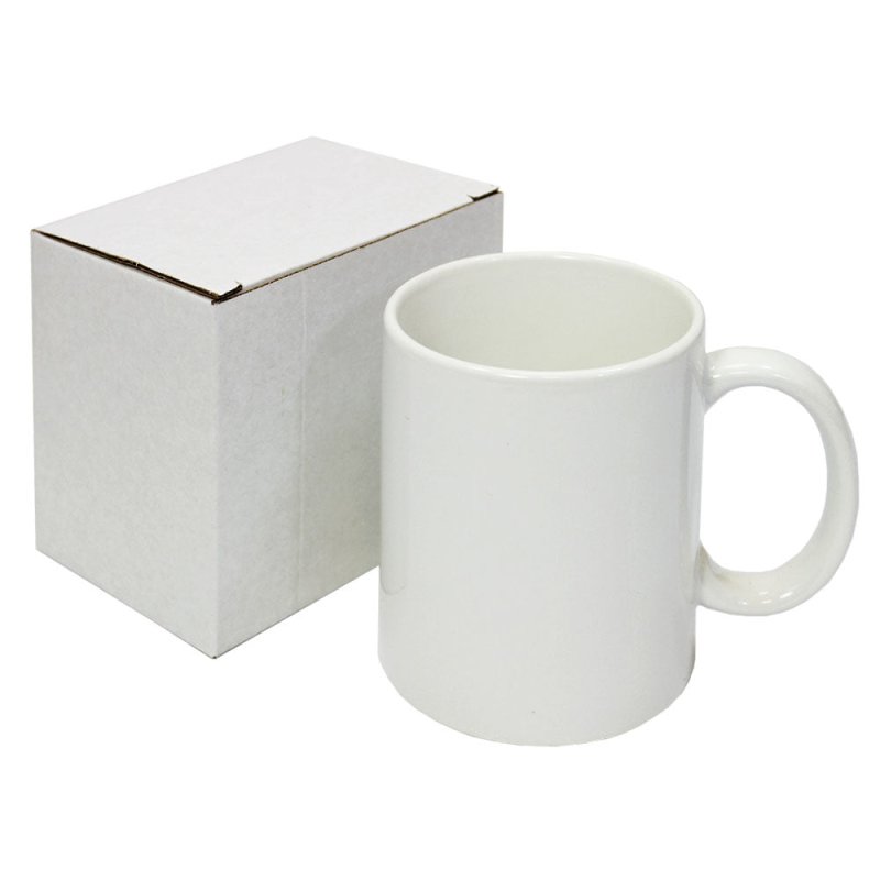 Blank Sublimation Mugs 36 Pack White Ceramic Polymer Coated 11oz Large AAA Grade Cup With Handle & Presentation Gift Boxes & Heat Tape Roll 22m Long x 0.5cm Wide Tea Coffee Microwave Dishwasher Safe