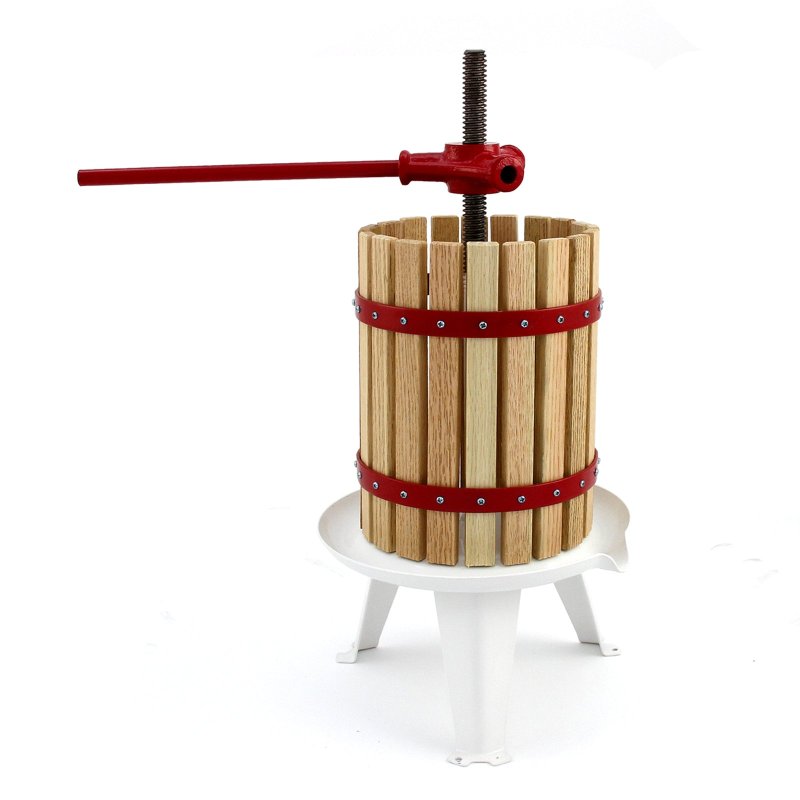 KuKoo Manual Apple Fruit Press for Homemade Juice, Wine & Cider Making, 18 Litre, Wooden
