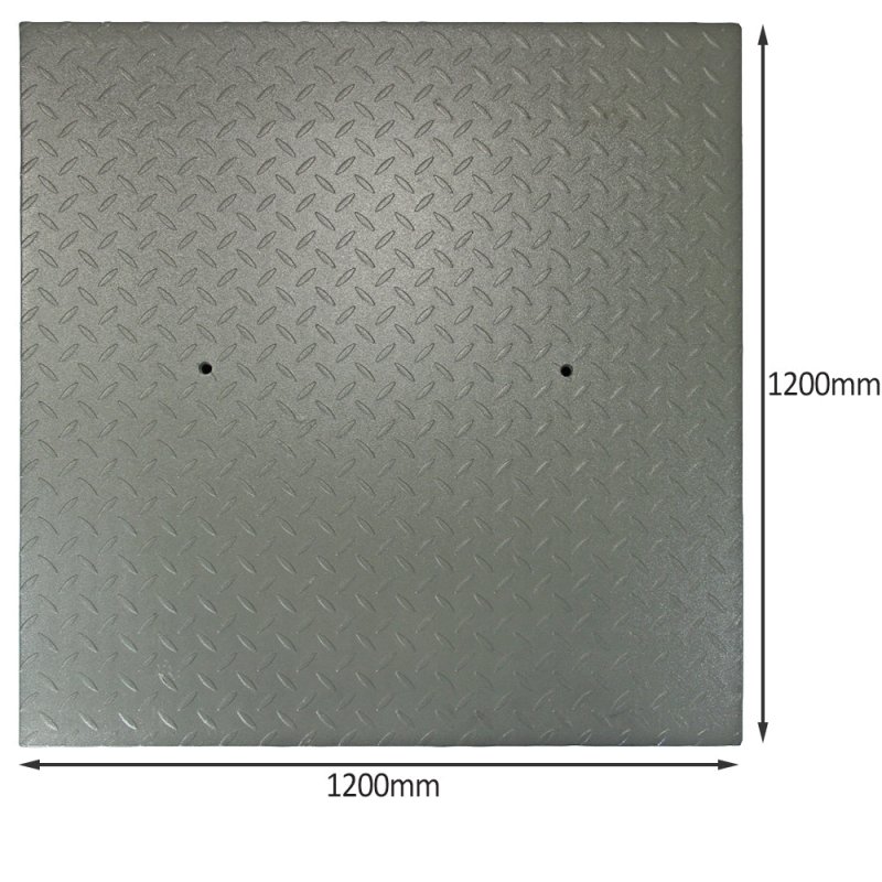 Pallet Scales Industrial Heavy Duty Weighing Scale LCD Display Weigh Measurement 120cm x 120cm