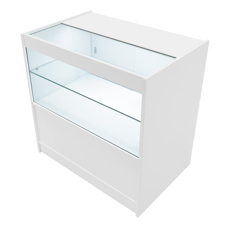 Europa LED Shop Counter Set B900, C900, TB60 & LM60 - White