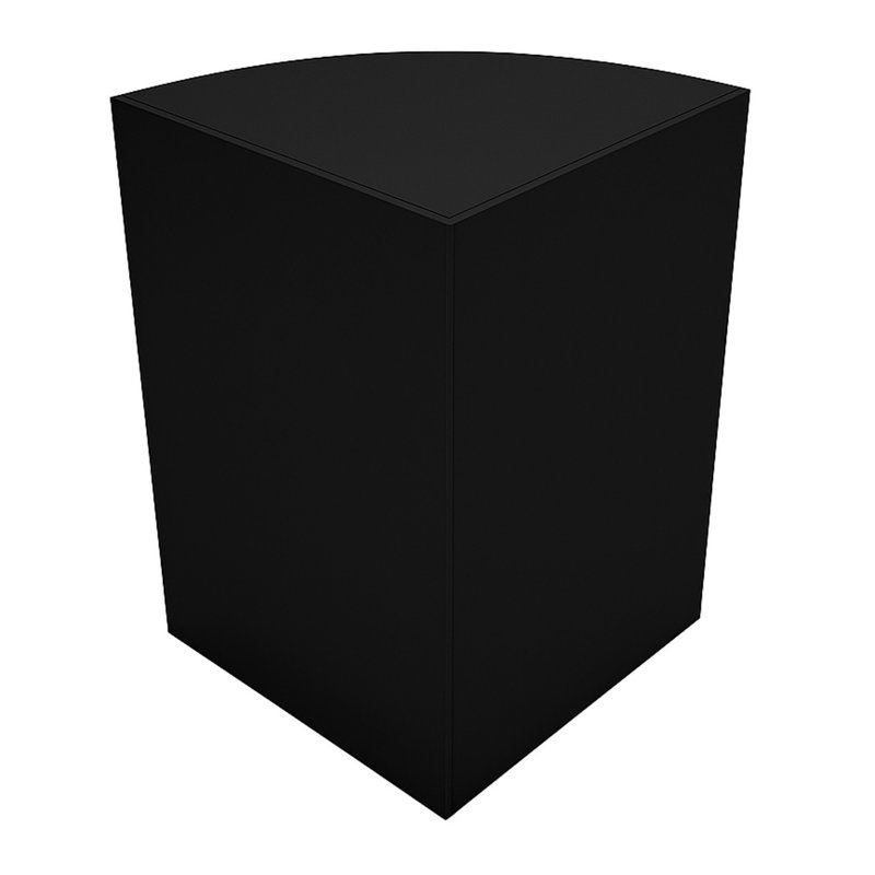 Retail Shop Corner Counter LM60 - Black
