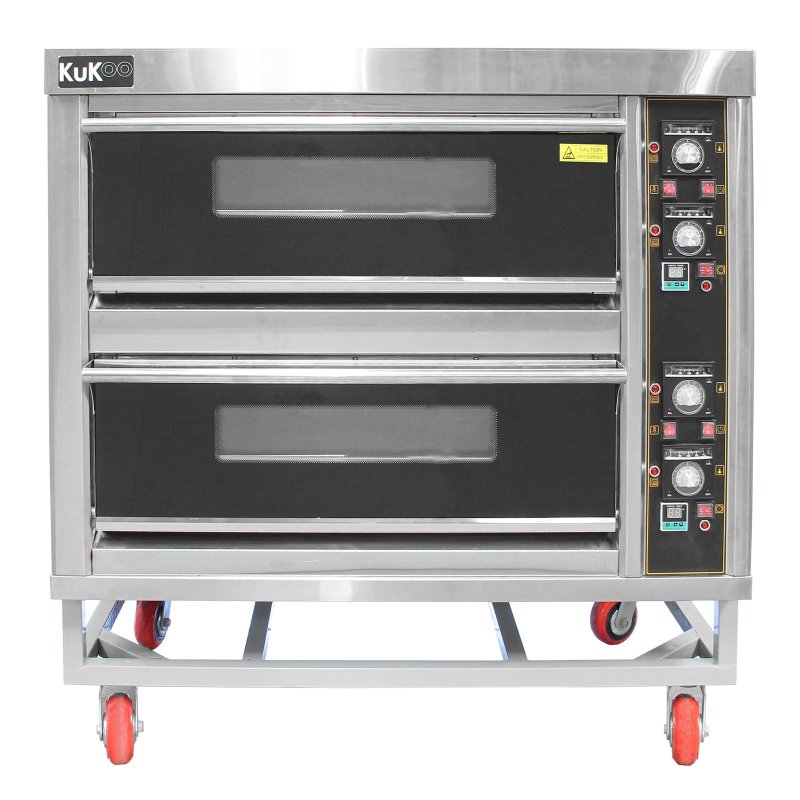 KuKoo Commercial Baking & Pizza Oven, Large Twin Deck Stone Base, Electric Single / Three Phase