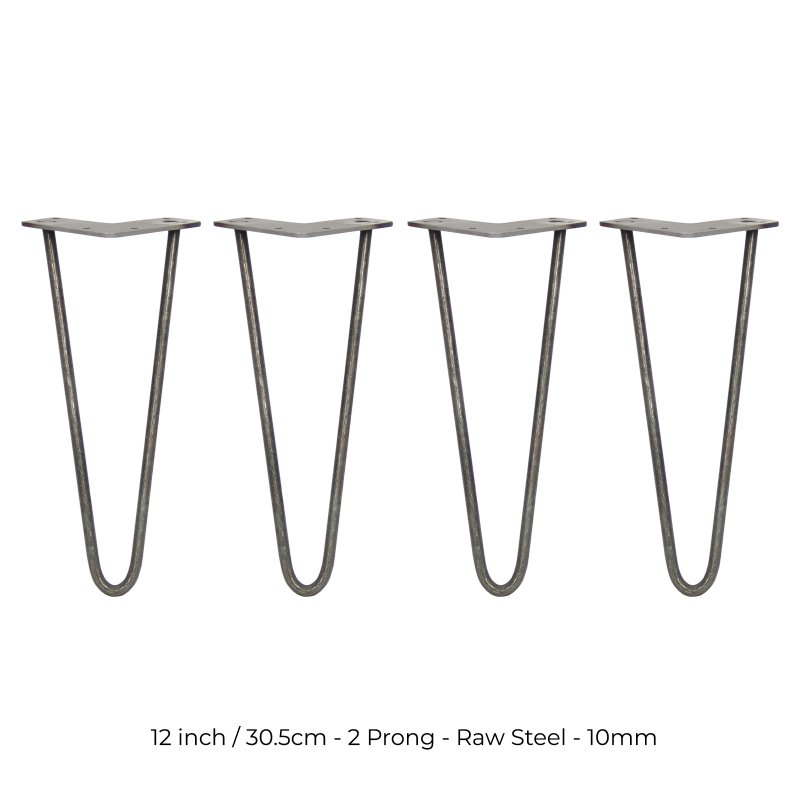 4 x Hairpin Legs / Hair Pin Legs Set SkiSki Legs Furniture Desk Bench Chair Table 12