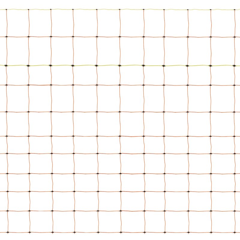 Electric Poultry Netting 50m Roll Fencing Fence & Posts Conductive Hotline Hot Gate Chicken Hen Geese Turkey Net Mesh 11 Wires 120cm 1.2m High 14 Double Spikes FREE Repair Kit & 10 Ground Spikes
