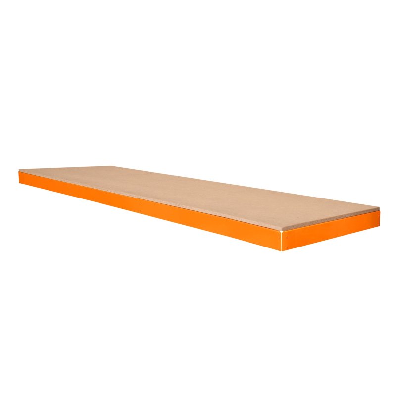 Garage Workbench S-Rax Additional Shelf 180cm x 60cm Workstation Heavy Duty Steel Chipboard 300kg Capacity Adjustable Layout Boltless Assembly 3 Reinforced Support Bars Warehouse